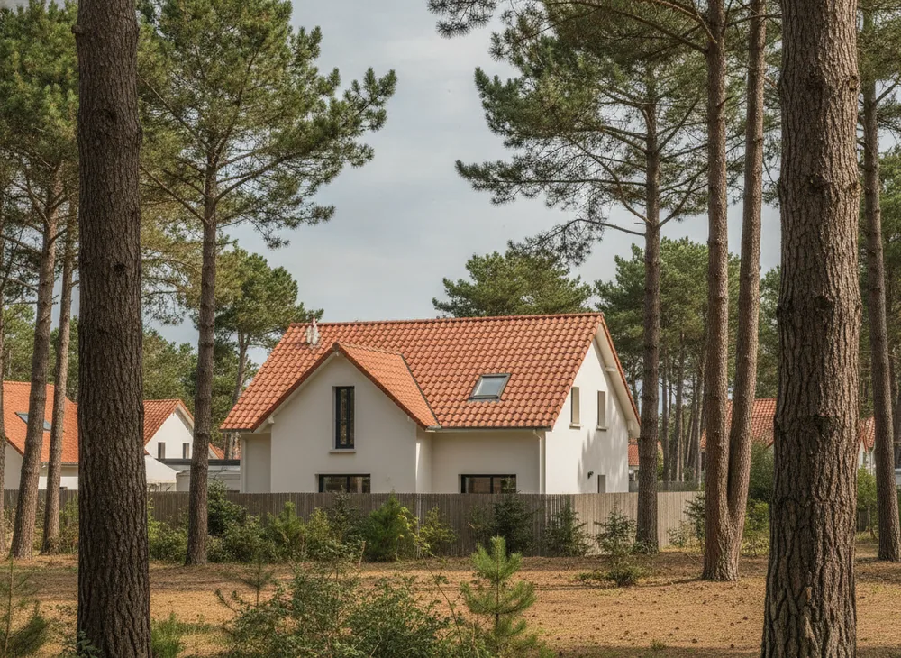 Toiture à Mios reprise par un couvreur du Bassin d'Arcachon
